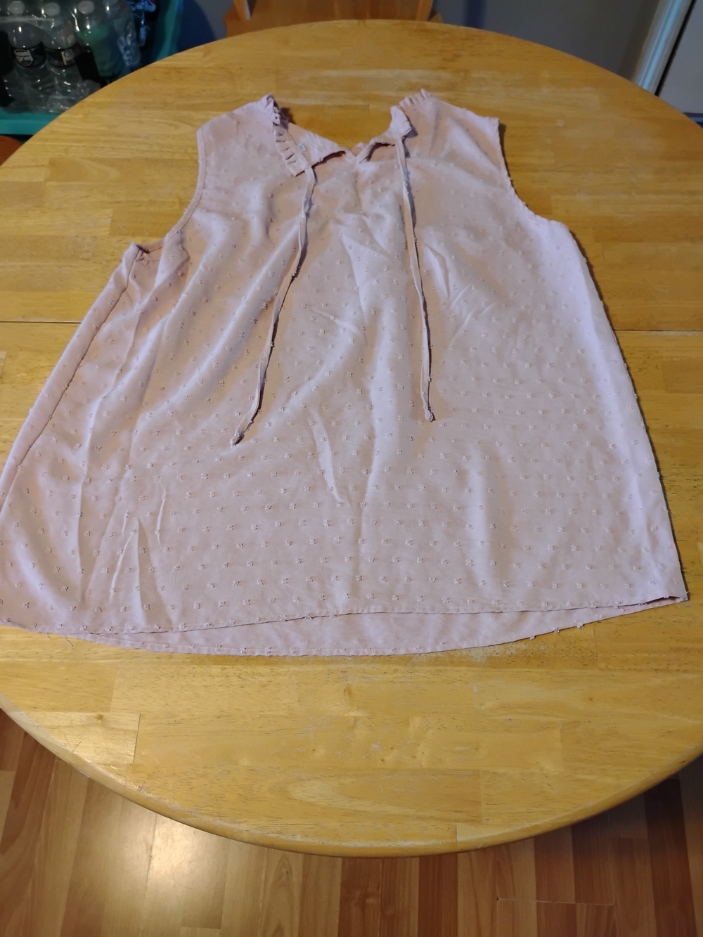 Sleeveless Tie-Neck Camisole in Soft Blush